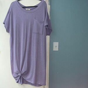 Lavender tie dress